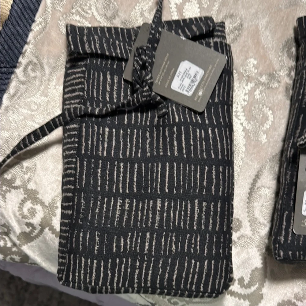Restoration Hardware Black and Cream Pillow Cover